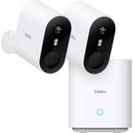 Inkovideo INKO-AL3003-2 IP-Bewakingscameraset WiFi 4-kanaals Met 2 cameras 1920 x 1080 Pixel