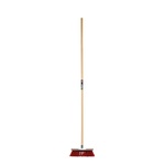 Synx Tools Stadsbezem 30 cm - Bezem - Buitenveger - Veger - Steel 150 cm - Harde natuurvezels - Straatbezem - Bezems