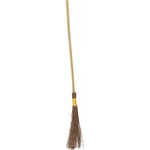 Synx Tools Gemeente bezem 45 cm - Korte Steel - Straatbezem / Stadsbezem - Harde natuurvezels - Bezemsteel - Bezems