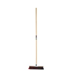 Synx Tools Gemeente bezem 45 cm - Straatbezem / Stadsbezem - Steel 150 cm - Harde natuurvezels - Bezemsteel - Bezems