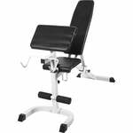 Fitnessbank - Wit - Curlrack - Verstelbaar - Belastbaar tot 250 kg - Gorilla Sports