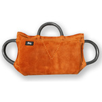 Julius-K9 - Bijtkussen leer soft - 3 tuinslang handvaten - 35x20x6,4cm