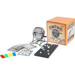 Bingo spel set zwart nummers 1-75 met molen - Kansspelen