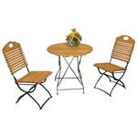 Bistroset 60 x 60 cm met aluminium frame en polywood tafelblad