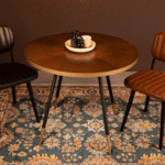 ZILT Ronde Bistrotafel Lili MDF, 90cm - Bruin