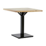 Light & Living Bistrotafel Chisa Mangohout, 80 x 80cm - Bruin