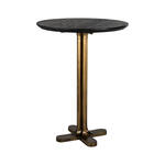 Richmond Vierkante Bistrotafel Tavolo Marmer, 70 x 70cm - Zwart