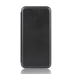 Voor BlackBerry KEY2 Carbon Fiber Texture Magnetic Horizontal Flip TPU + PC + PU Leather Case met kaartsleuf(Zwart)