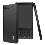 IMAK Ruiyi serie beknopte slanke PU + PC beschermhoes voor BlackBerry KEY 2 (zwart)