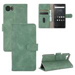 Voor BlackBerry Keyone Solid Color Skin Feel Magnetic Buckle Horizontale Flip Kalf Textuur PU Lederen case met Holder & Card Slots & Wallet(Groen)