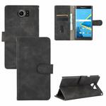 Voor BlackBerry Priv Solid Color Skin Feel Magnetic Buckle Horizontale Flip Kalf Textuur PU Lederen case met Holder & Card Slots & Wallet(Zwart)