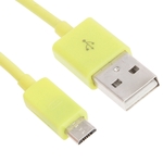 Micro USB Poort USB Data Kabel voor Nokia Sony Ericsson Samsung Galaxy S6 / S5 / S IV LG BlackBerry HTC Amazon Lengte: 1 meter (groen)