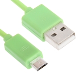 Micro USB Poort USB Data Kabel voor Nokia Sony Ericsson Samsung Galaxy S6 / S5 / S IV LG BlackBerry HTC Amazon Lengte: 1 meter (groen)