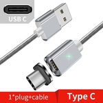 2 PC's ESSAGER Smartphone snel opladen en Data transmissie magnetische kabel kleur: zilver iOS Cable(1m)