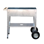 Bloembak "Urban Trolley", zilver Maat: