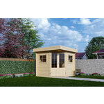 Blokhut 3530K 350x300 cm - exterieur gecoat