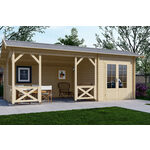 Blokhut 3025L 300x250 cm - exterieur gecoat