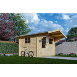 Blokhut 331M 300x300 cm + zijluifel 110 cm