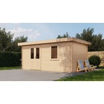 Lugarde Select Blokhut Arnhem 250x200cm - Keteldruk Grijs