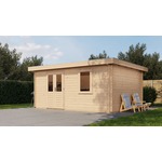 Lugarde Select Blokhut Zwolle 250x250cm - Keteldruk Grijs
