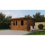 Lugarde Select Blokhut Zwolle 250x250cm - Keteldruk Bruin