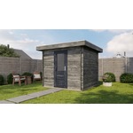 Lugarde Select Blokhut met overkapping Harderwijk 300x300cm + 400cm - Onbehandeld