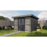 Lugarde Select Blokhut met overkapping Tiel 300x400cm + 300cm - Onbehandeld