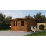 Lugarde Select Blokhut Wassenaar 300x250cm - Keteldruk Grijs