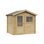 Blokhut 2520 250x200 cm - exterieur gecoat- Zadeldak- Hout- Interflex
