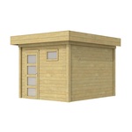 Blokhut/Tuinhuis Hierden 250x250 cm- Plat dak- Hout- Woodpro