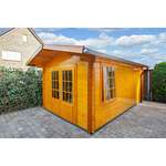 Blokhut/Tuinhuis Zwaantje 550x200 cm- Plat dak- Hout- Woodpro