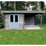 Blokhut/Tuinhuis Gelderland 500x200 cm- Plat dak- Hout- Woodpro