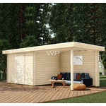 Blokhut/Tuinhuis Huizen 300x250 cm- Plat dak- Hout- Woodpro