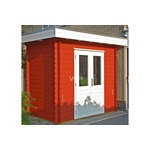 Blokhut/Tuinhuis Roden 250x150 cm- Plat dak- Hout- Woodpro