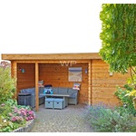 Blokhut/Tuinhuis Zoetermeer 550x250 cm- Plat dak- Hout- Woodpro
