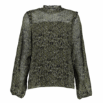 Geisha - Groen | Dames | Blouse | Groen | S | regular | Kamst mode