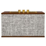 Crosley CR3110A-GY Octave Mid-Century Bluetooth-luidspreker met USB-telefoonoplader - grijs