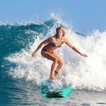 Surf bodyboard veiligheid hand touw TPU surfplank paddle slepen touw de lengte na het uitrekken: 1 6 m (helder blauw)