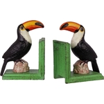 Boekensteun van Gietijzer met Toekan