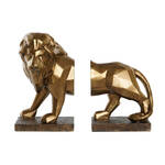 Casa Di Elturo Boekensteun Royal Lion Wit/goud