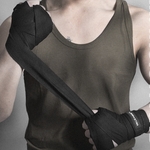 BONSEM Training Boksen Bandage voor volwassenen Grootte: 2 5 m (Zwart)