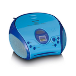 Lenco Boombox met CD-speler FM-radio en stickers Blauw - SCD-24BU KIDS