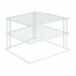 Metaltex silos space bordenrek 2 etages 25x25x19 cm wit