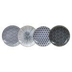 Bordenset DKD Home Decor Porselein Multicolour 18 Onderdelen (27 x 27 x 3 cm)