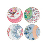Bordenset DKD Home Decor Porselein 27 x 27 x 3 cm 18 Onderdelen Stads