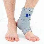 Reh4Mat Enkelbrace - XL - Universeel - Grijs