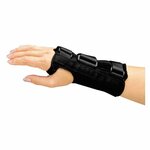 2PCS tweerichtingscompressie gestabiliseerde steunplaat pols brace fractuur verstuiking revalidatie pols brace specificatie: linkerhand s (zwart grij