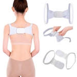 3 STKS verstelbare vrouwen terug houding corrector schoudersteun brace gordel gezondheidszorg terug houding gordel grootte: L (wit)