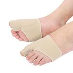 2 paren van schroefdraad voorziene U-vormige voorvoet PAD HALLUX VALGUS Corrector Sokken Grootte: L
