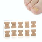 10 PCS Lijmvrije orthopedische nagelstok Teen Nail Groove Inlay Corrector (Witte bodem)